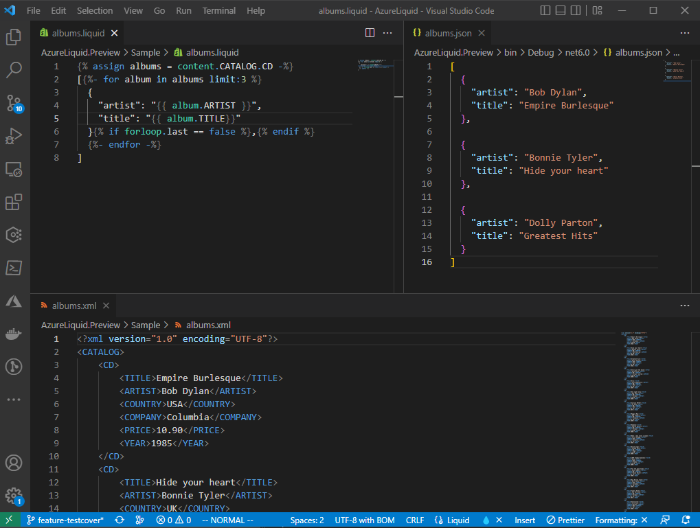 Live Preview console in VSCode